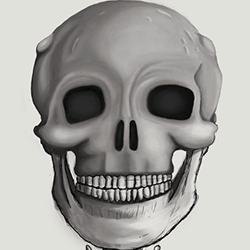 Skull painting