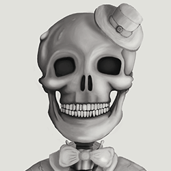 Skull painting